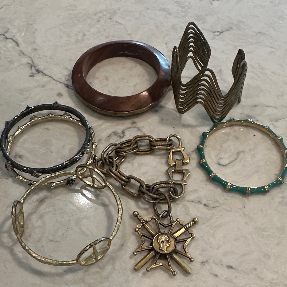 Assorted Women’s bangle/cuff and charm bracelets